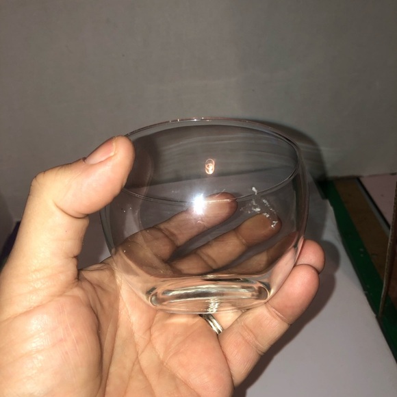 Vintage luminarc France clear glass apple shaped container with lid. - Picture 4 of 9